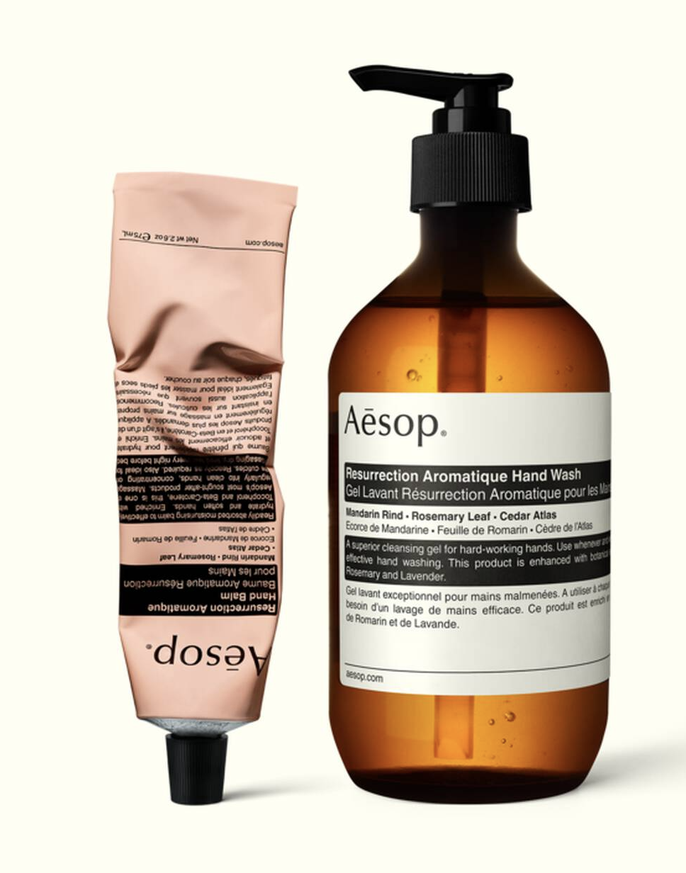 Aesop Resurrection Rites hand wash and hand balm