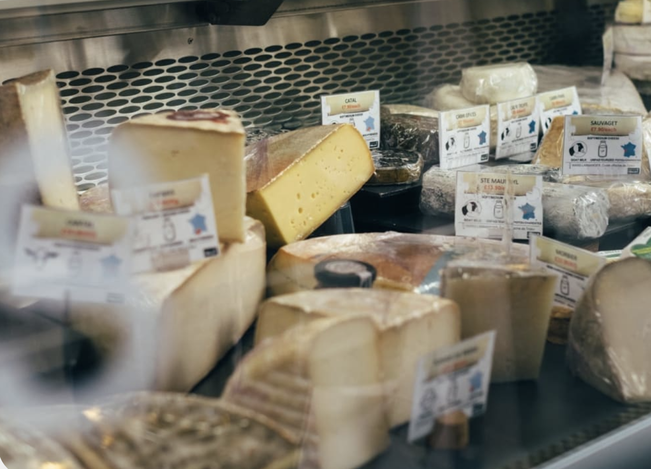 Cheese selection on the London Cheese Crawl