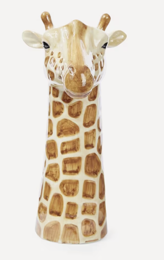 Quail Giraffe Vase