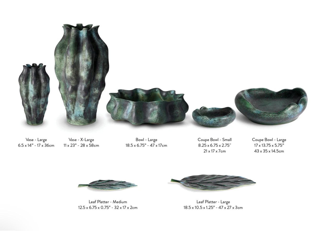 L’OBJET Cenote Leaf Porcelain Platter