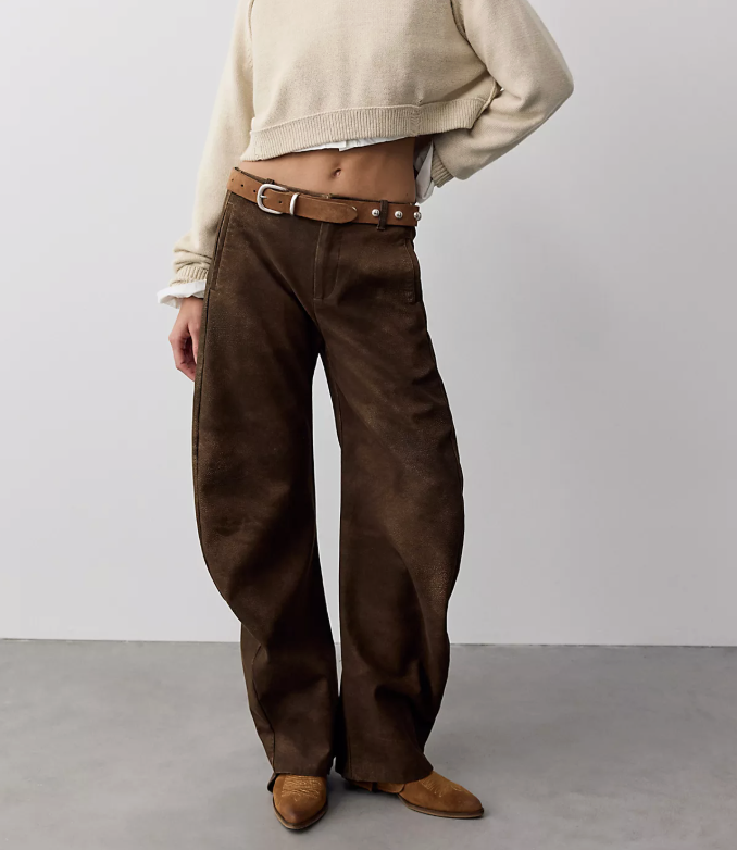 We The Free Spotlight Vegan Suede Trousers