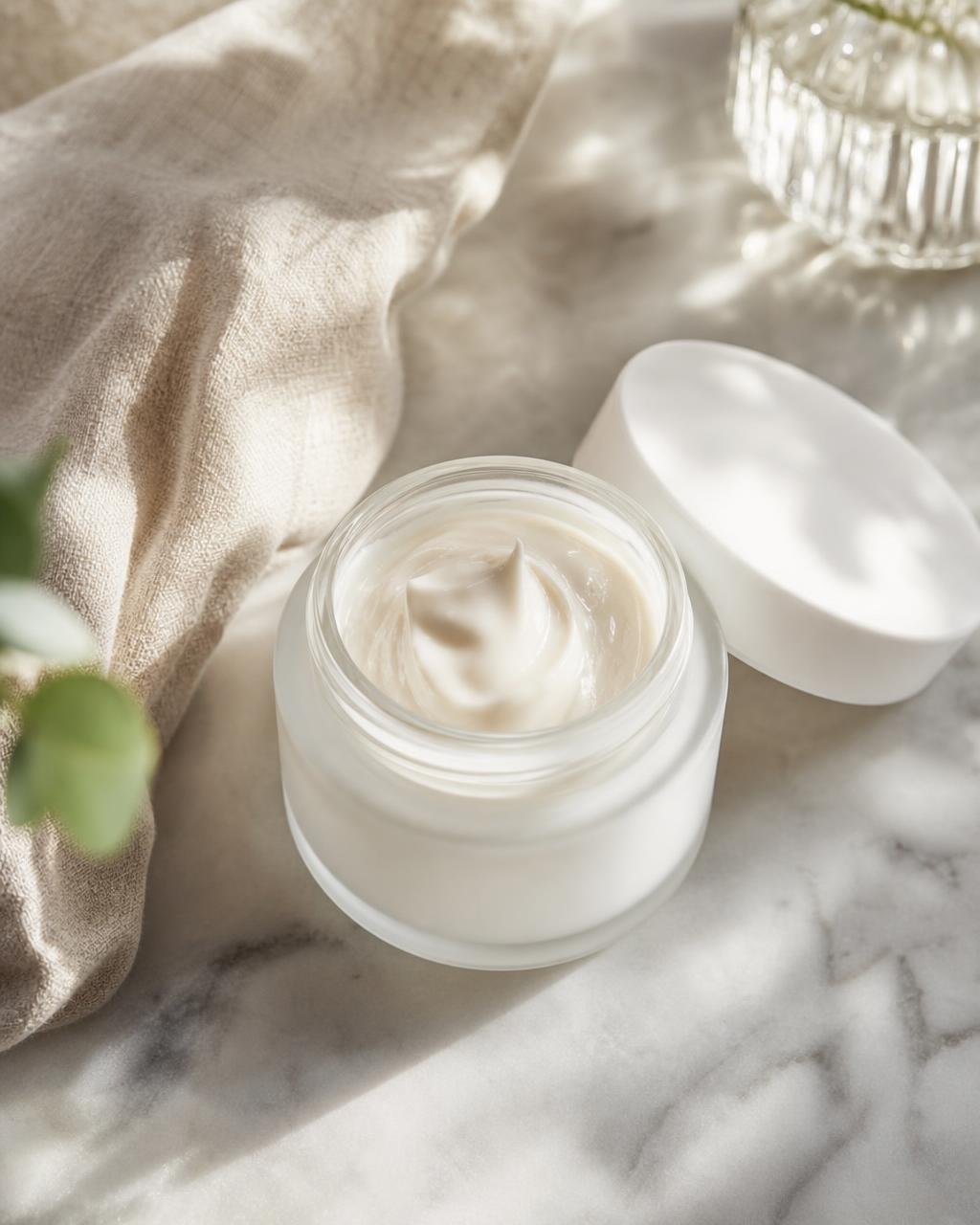 A jar of rich face cream